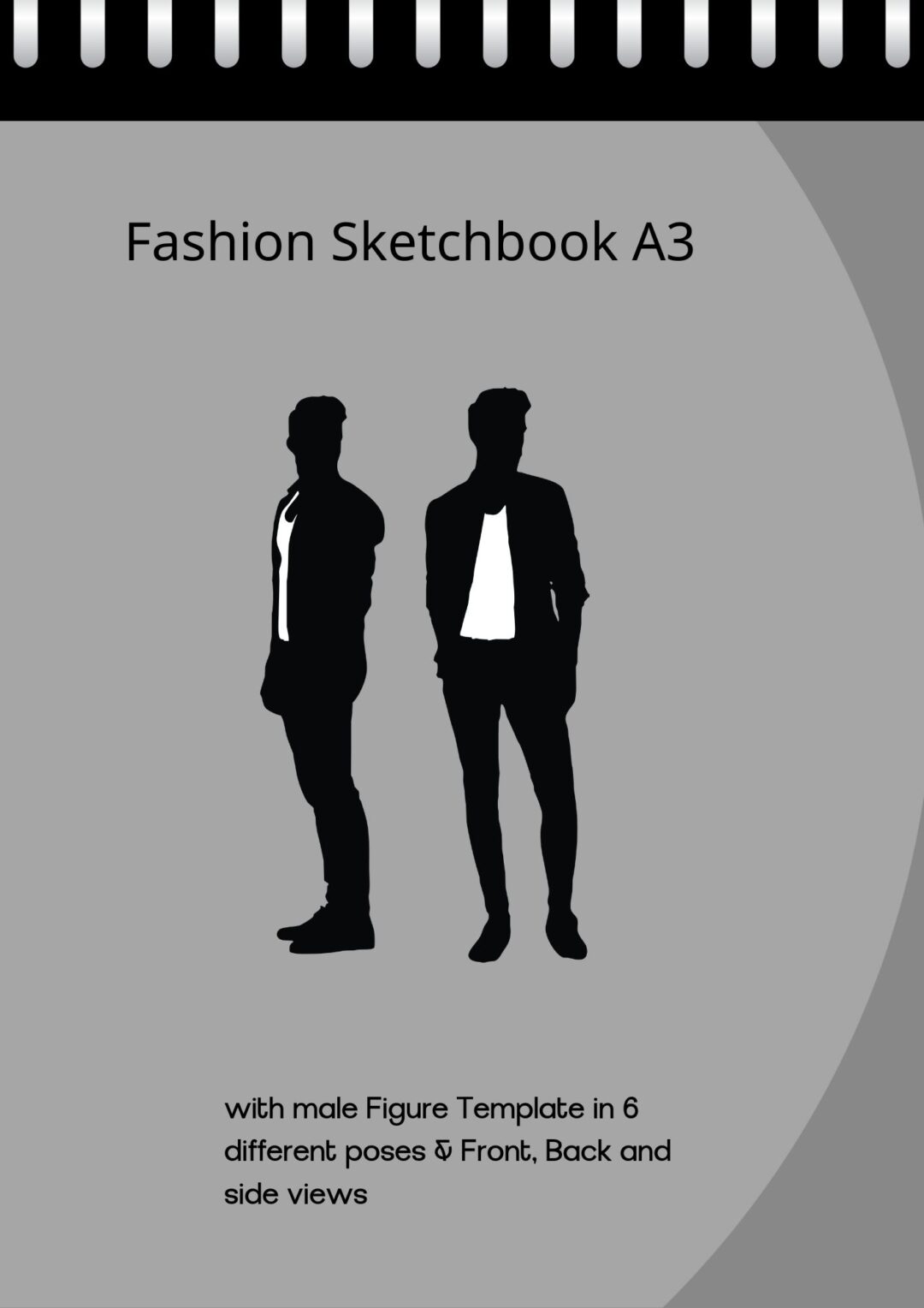 Male Fashion Sketchbook front cover