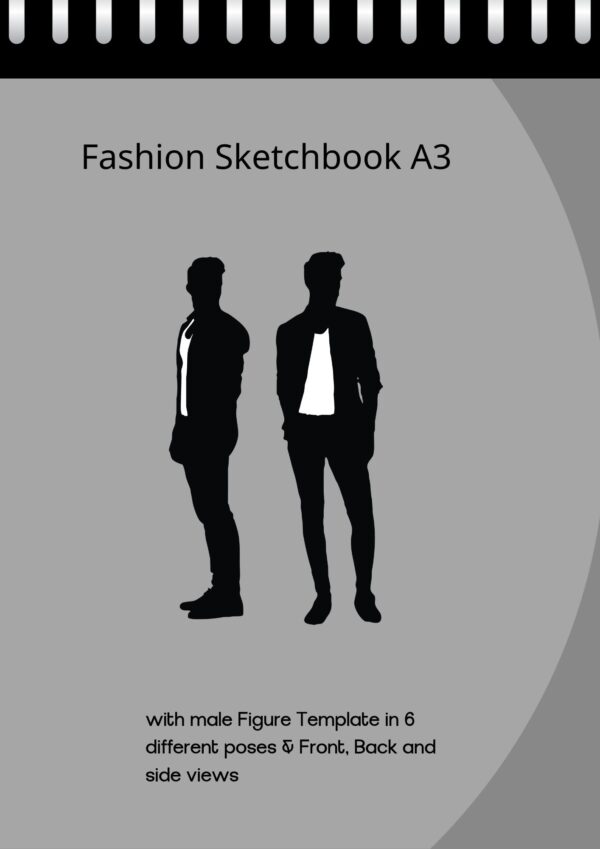 Male Fashion Sketchbook front cover