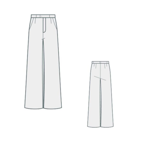 παντελόνι με χαλαρή εφαρμογή / Loose fit pants pattern