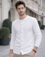 πατρόν ραπτικής για μοντέρνο ανδρικό τοπ φορεμένο