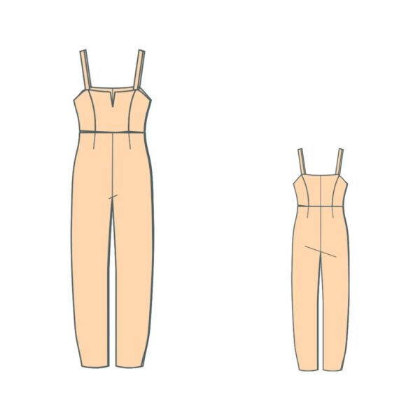 Καλοκαιρινή ολόσωμη φόρμα πατρόν / Summer Jumpsuit Pattern