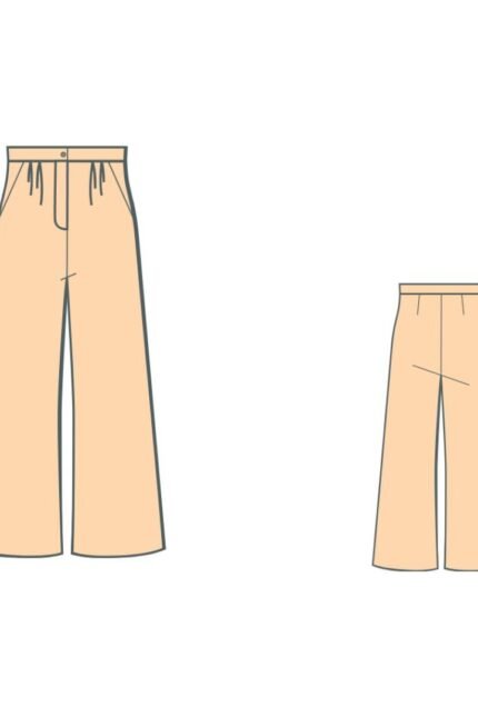 Πατρόν ραπτικής παντελόνι / Wide Leg Pants Pattern