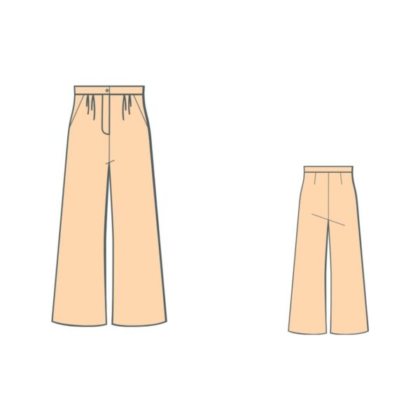 Πατρόν ραπτικής παντελόνι / Wide Leg Pants Pattern