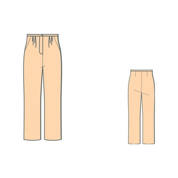 Πατρόν για κλασικό παντελόνι / Classic pants pattern, with pleats or gathering in the waist and pockets. Belt 2 cm.