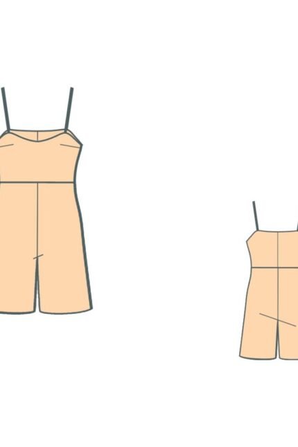 Ολόσωμη βερμούδα πατρόν / Bermuda shorts pattern