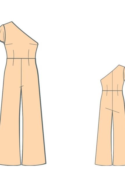 Πατρόν ραπτικής για έξωμη ολόσωμη φόρμα / Palazzo pattern pants