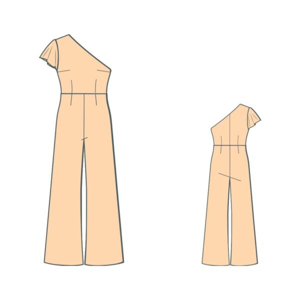 Πατρόν ραπτικής για έξωμη ολόσωμη φόρμα / Palazzo pattern pants