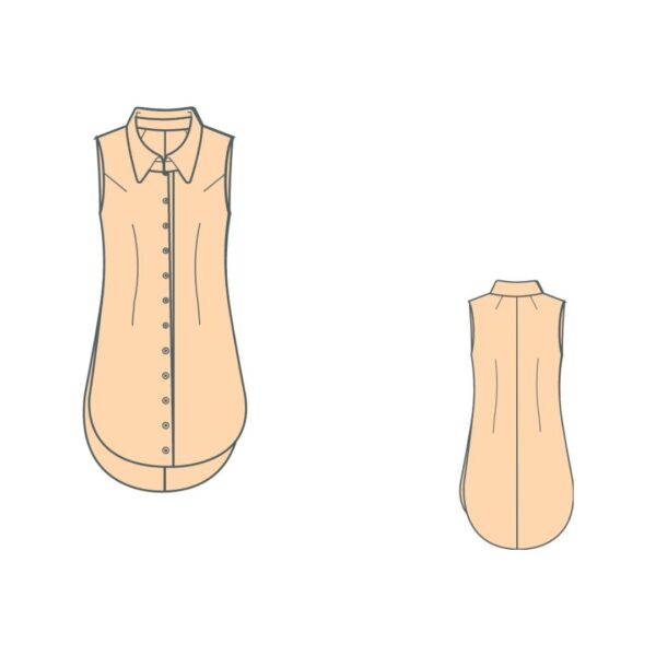 Πουκαμίσα γυναικεία πατρόν / Shirt dress pattern