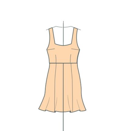 Πατρόν φόρεμα τρομπέτα / Trumpet dress pattern