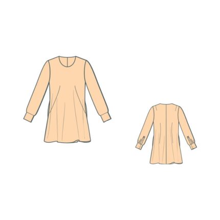 Πατρόν για μπλουζοφόρεμα / T-shirt dress pattern