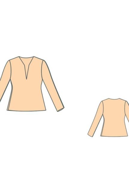 Πατρόν πουλόβερ με v λαιμόκοψη