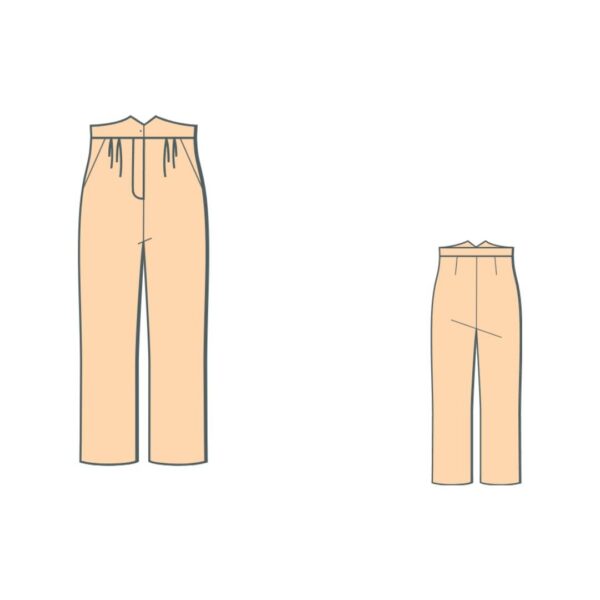 Ψηλόμεσο παντελόνι πατρόν / High-waisted pants pattern