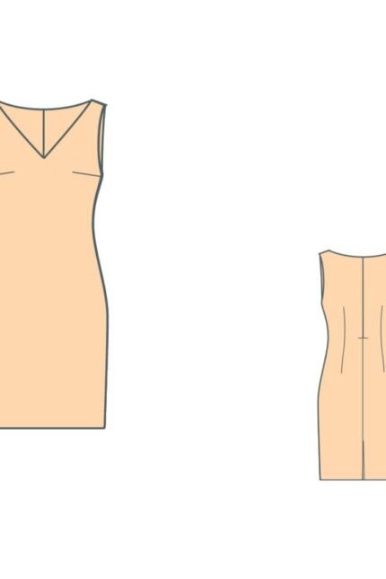 Εφαρμοστό φόρεμα πατρόν