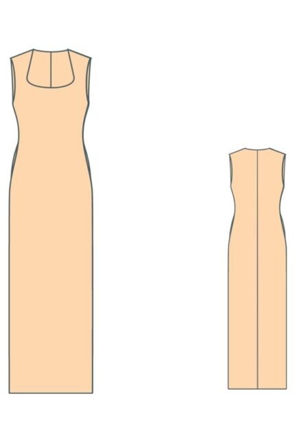 Βαμβακερό φόρεμα πατρόν / Cotton dress pattern