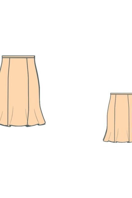 Φούστα Paneled πατρόν / Paneled skirt pattern
