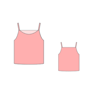 Pattern for a straps top