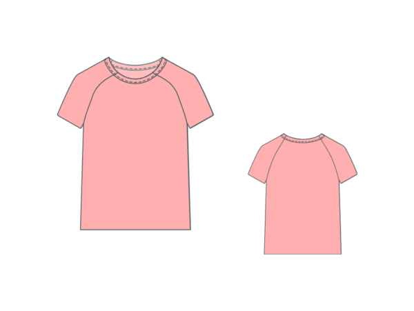 short-sleeved girls t-shirt
