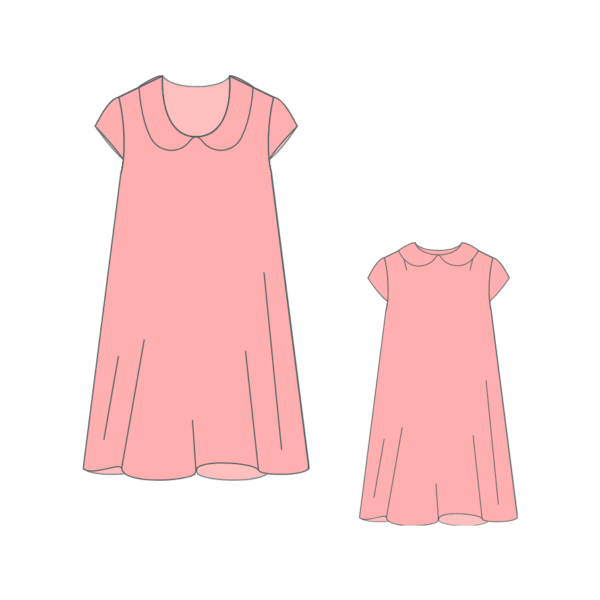 Summer dress for girls sewing pattern