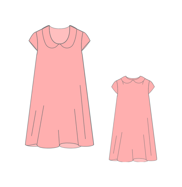 Summer dress for girls sewing pattern