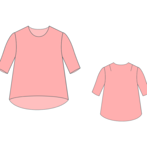Girls top pattern for ages 2-6 years