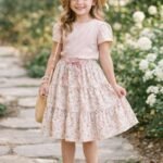 Πατρόν ραπτικής για παιδική φούστα τριών επιπέδων