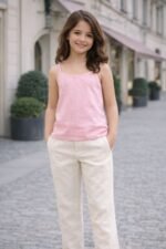 Πατρόν ραπτικής για τοπ τιραντάκι για κορίτσια 2- 6 ετών έτοιμο φορεμένο