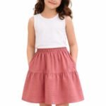 Πατρόν ραπτικής για φούστα παιδική δύο επιπέδων.