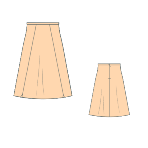 Pattern for an A-line skirt