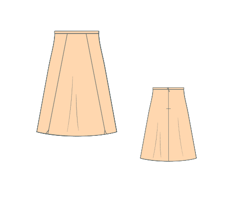 Pattern for an A-line skirt