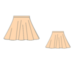 Pattern for a mini umbrella skirt