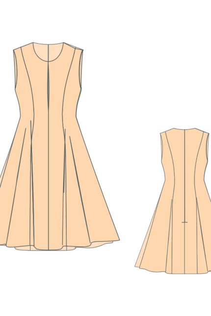Pattern for a fit-and-flare dress