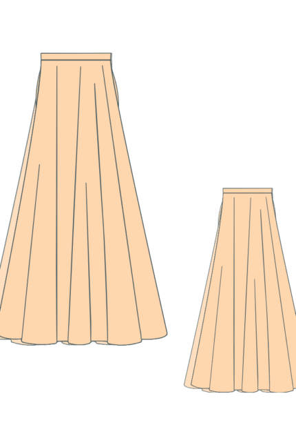 Πατρόν για μακριά φούστα