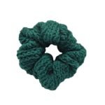 Πλεκτό λαστιχάκι μαλλιών pine green