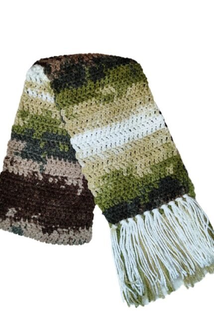 Παιδικό κασκόλ με κρόσσια