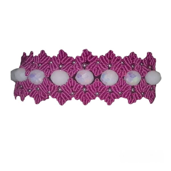 Macrame bracelet flower