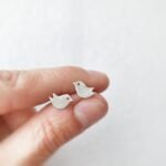 animals πουλάκι_ Χειροποίητα σκουλαρίκια από ασήμι 925