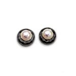 Vintage black and white earings