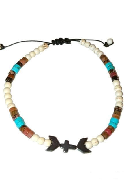 βραχιόλι με ημιπολύτιμους λίθους