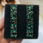 ''Aggy'' Σκουλαρίκια με πράσινες πέτρες