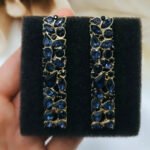 ''Aggy'' Σκουλαρίκια με μπλε πέτρες