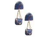 Χειροποιητα Σκουλαρικια, απο πολυμερη πηλο επικαλυμενα με υγρο γυαλι