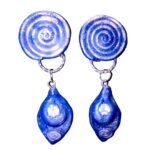 Χειροποιητα Σκουλαρικια απο πολυμερη πηλο ,υγρο γυαλι ,κρυσταλλο