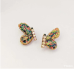 Χειροποιητα Σκουλαρικια απο πολυμερη πηλο , υγρο γυαλι και ζιργκονακια