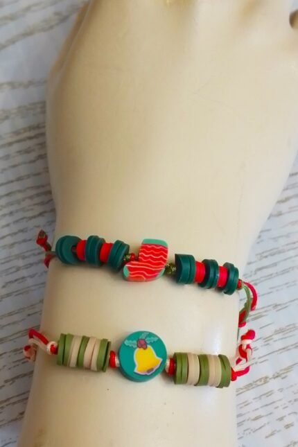 Σετ 10 τεμ. γούρια πολύχρωμα σχέδια φίμο