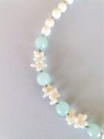 Κολιέ με βεραμάν jade και λευκό κοράλι - Image 3