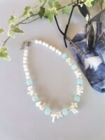 Κολιέ με βεραμάν jade και λευκό κοράλι - Image 5