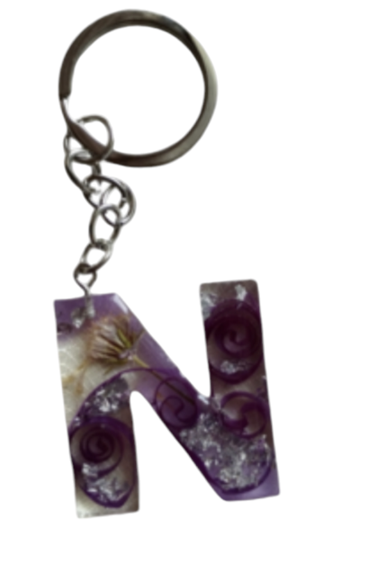 Χειροποίητο Μπρελόκ Μονόγραμμα "Ν"