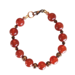Βραχιόλι με κορνεόλη και λάβα