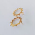 Sun gold_ χειροποίητα σκουλαρίκια από επιχρυσωμένο ασήμι 925