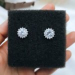 ''VIOLA'' σκουλαρίκια νυφικά - επίσημα ασημί